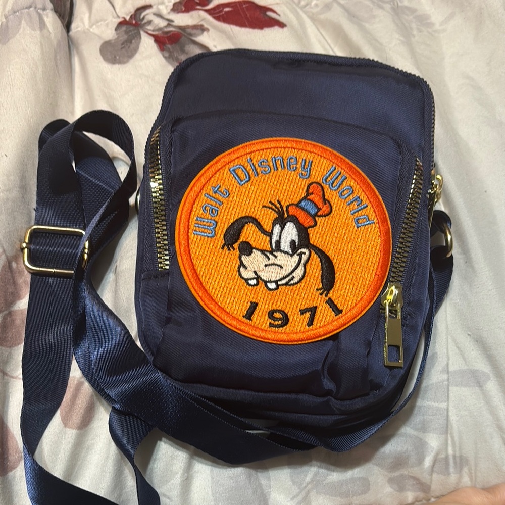 Disney Blue and Orange Goofy Crossbody